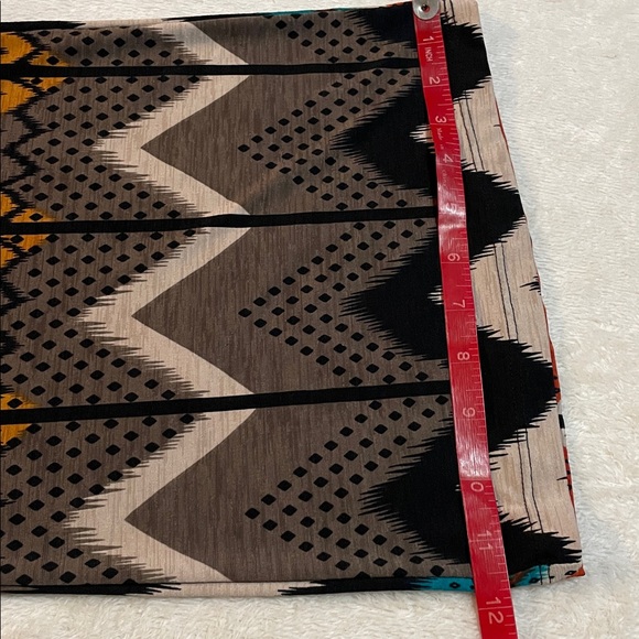 Codigo Colorful Chevron Geometric Pattern Wide Leg Leggings - Picture 8 of 10